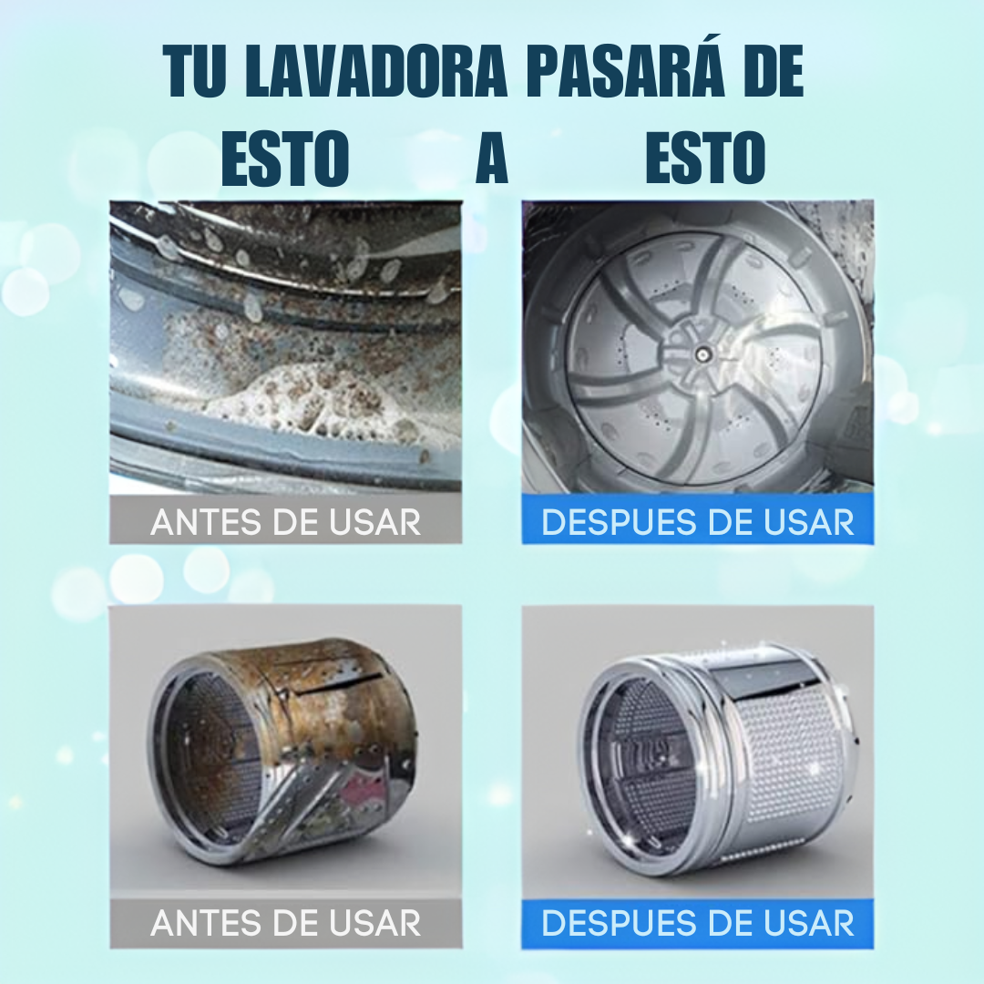 Pastillas efervescentes para limpieza de lavadora | Natulav®